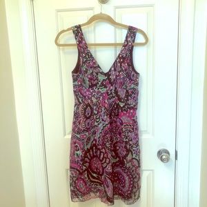 Tibi Colorful Print, Empire Waist, Cocktail Dress